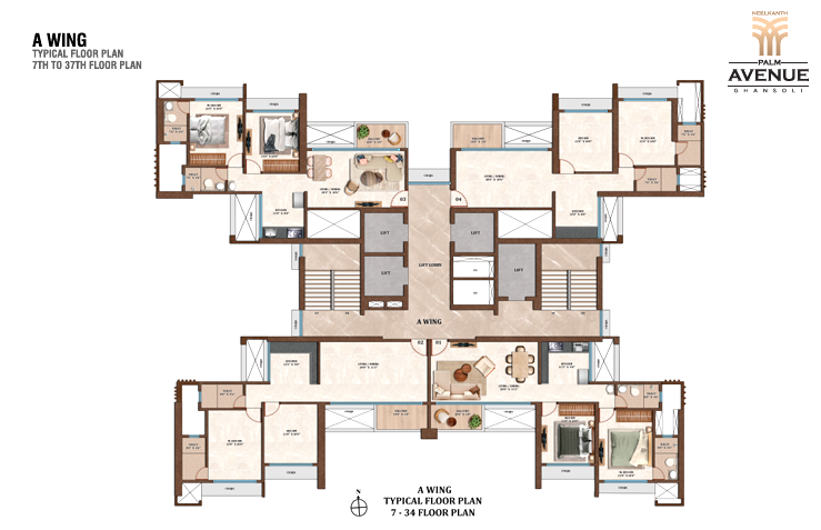 Neelkanth Palm Avenue Navi Mumbai - 2&3 BHK Flats Start @ ₹ 1.70cr*