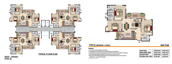 Flat at Sultanpur Road in Lucknow - ( Eiffel Vivassa )