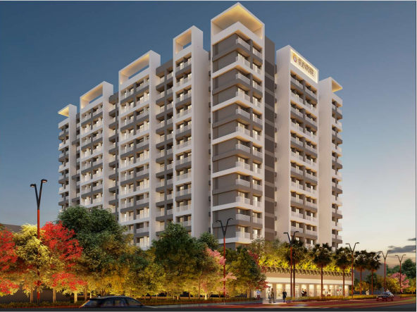 Sunrise Crestview, Diva East – 1 & 2 BHK Flat Starting ₹34 Lakh