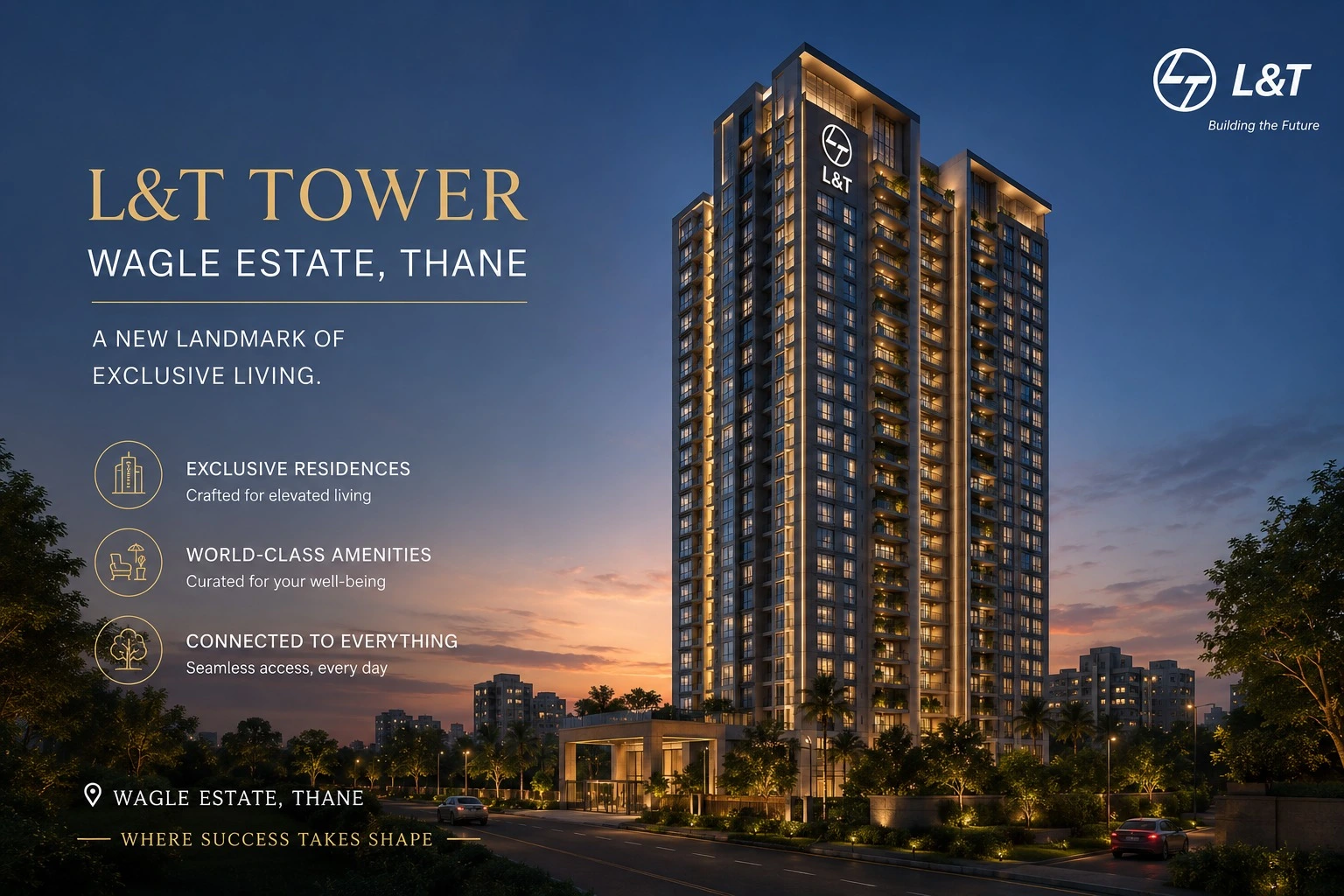 L&T Realty Thane Wagle state– Premium 2 & 3 BHK Flat